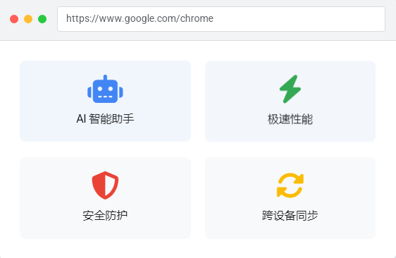 谷歌浏览器界面展示